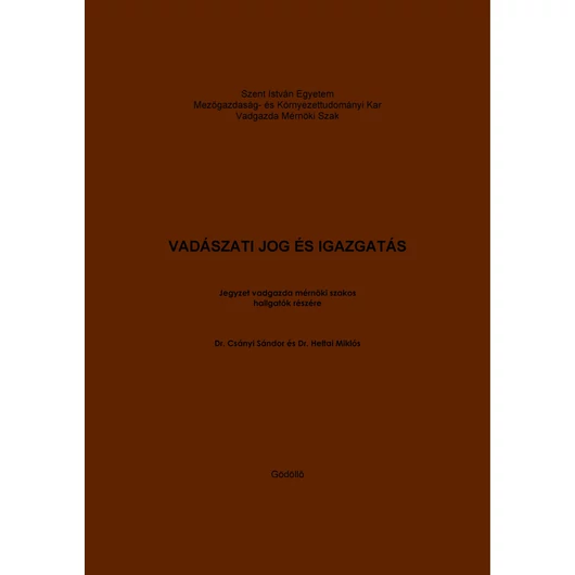 Vadászati jog és igazgatás (2006)
